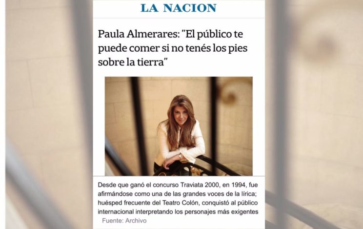 Paula Almerares: “El público te puede comer si no tenés los pies sobre la tierra”